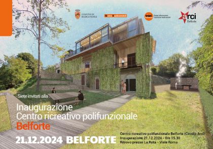 Inaugurazione del Centro ricreativo polifunzionale a Belforte (Circolo Arci) - sabato 21 dicembre 2024.